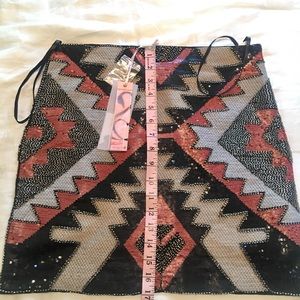 STUNNING Beaded skirt with sequin embellishment