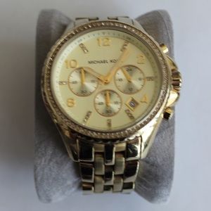 Gold Micheal Kors watch