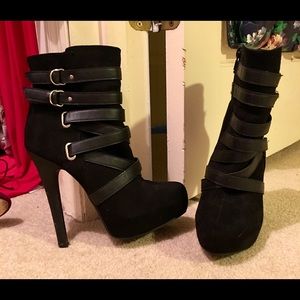 Black Suede Booties