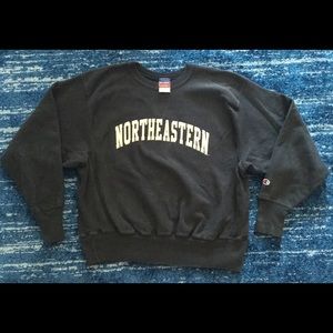 Vintage Navy Champion Northeastern Reverseweave