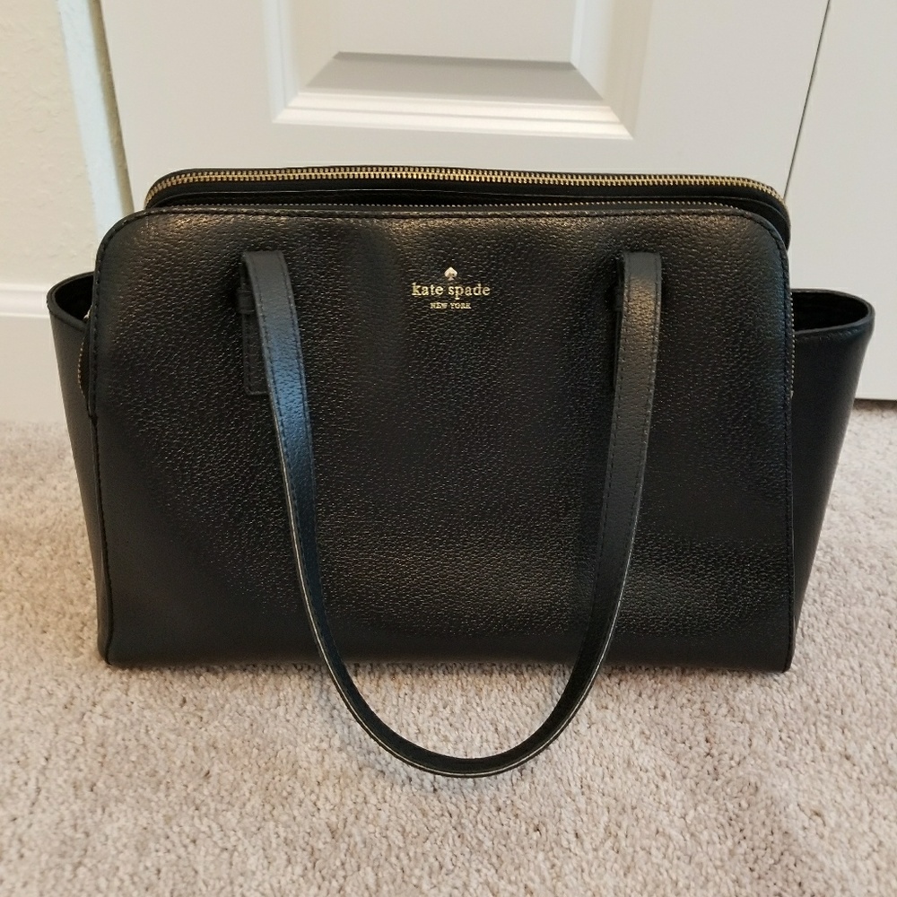 Kate Spade Large Black Leather Purse NWOT