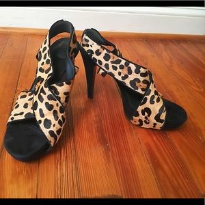 Diane Von Furstenberg Calf Hair Sandals