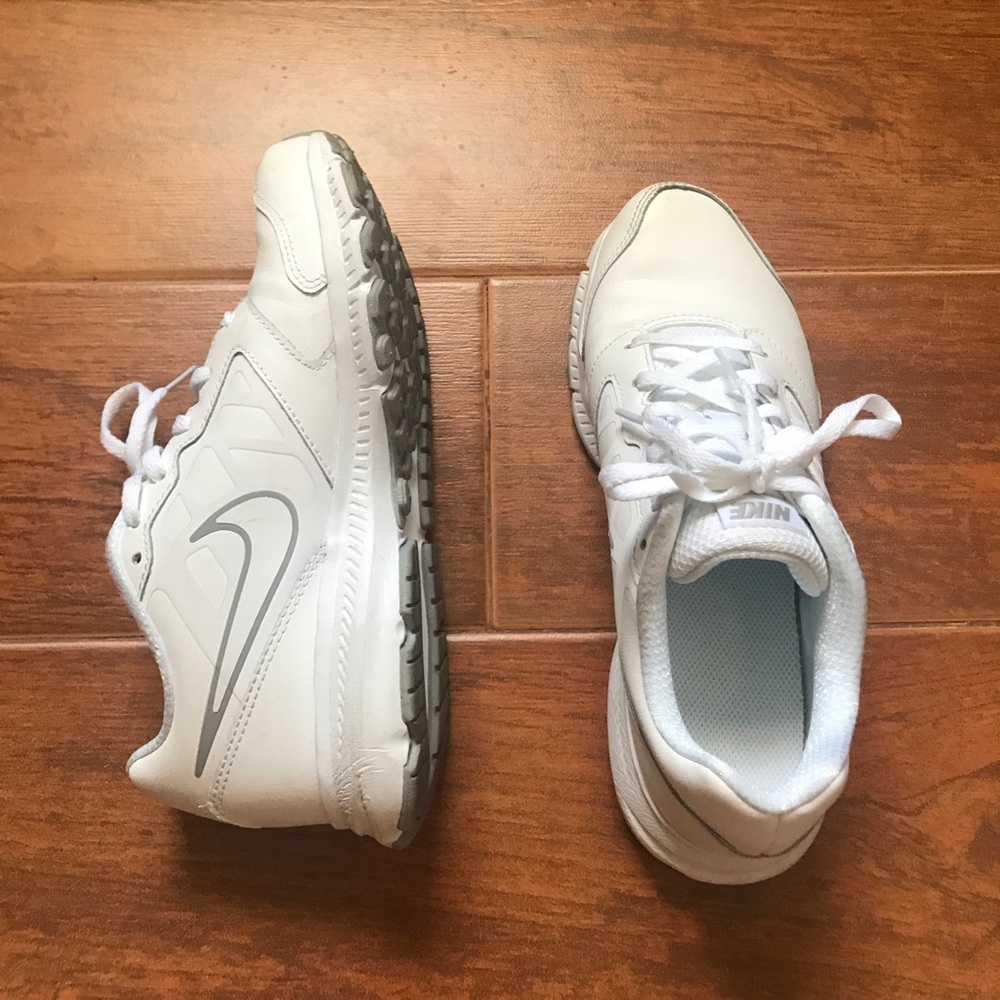 White Nike shoes