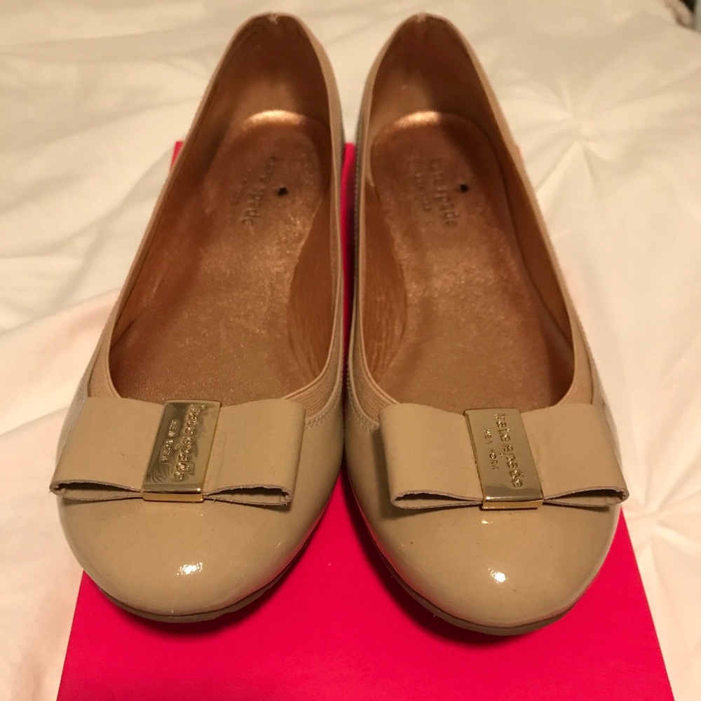 Kate Spade Tock Bow ballet flats Size 8