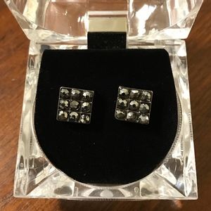 Hip Hop Bling Iced Out Square Stud Earring