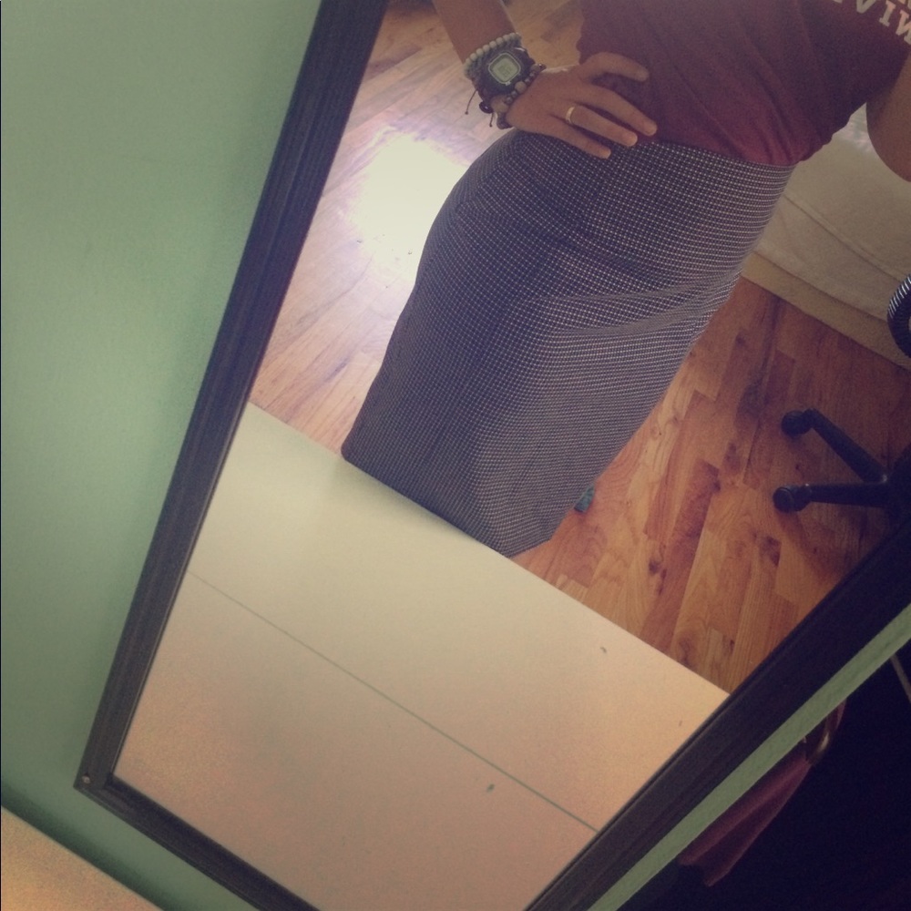 Black and White Business Skirt