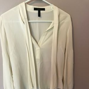 BCBG white blouse