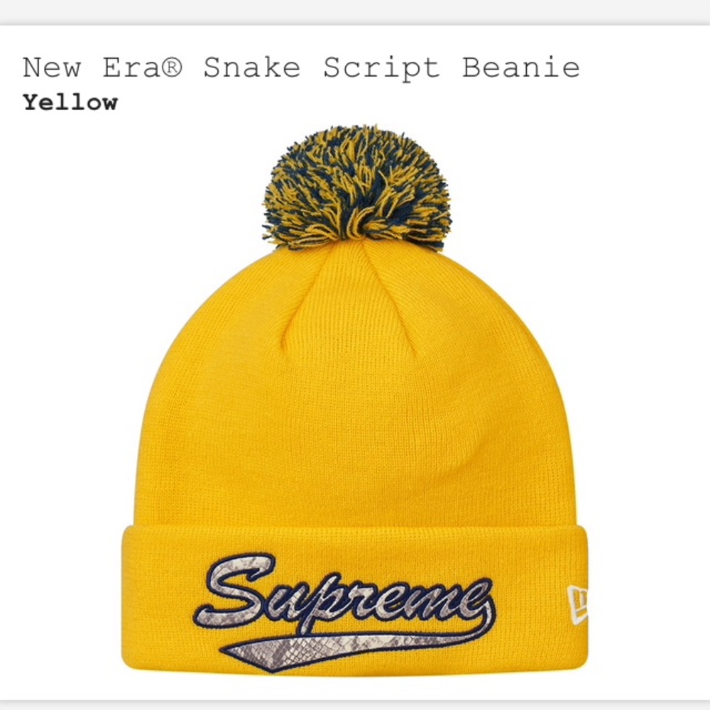 supreme FW2017 new era beanie