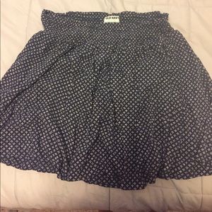 Navy blue and white skirt!