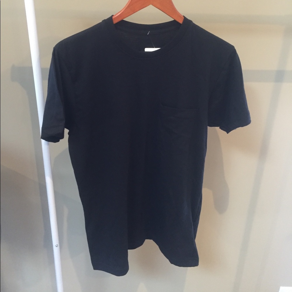 Mens Chrome Hearts Basic Black Pocket Tee size M