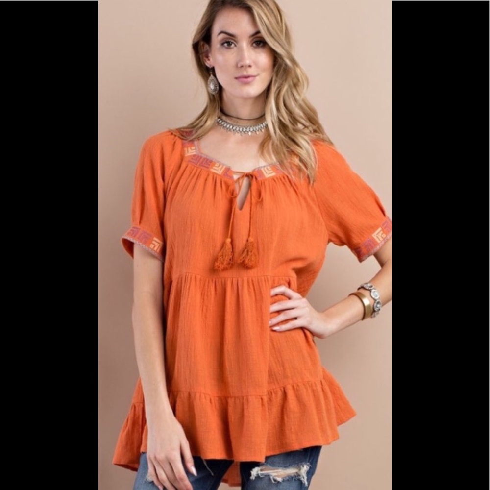 Hippie style cotton shirt