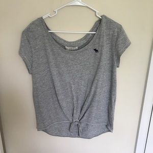 Abercrombie Gray Oversized Tee