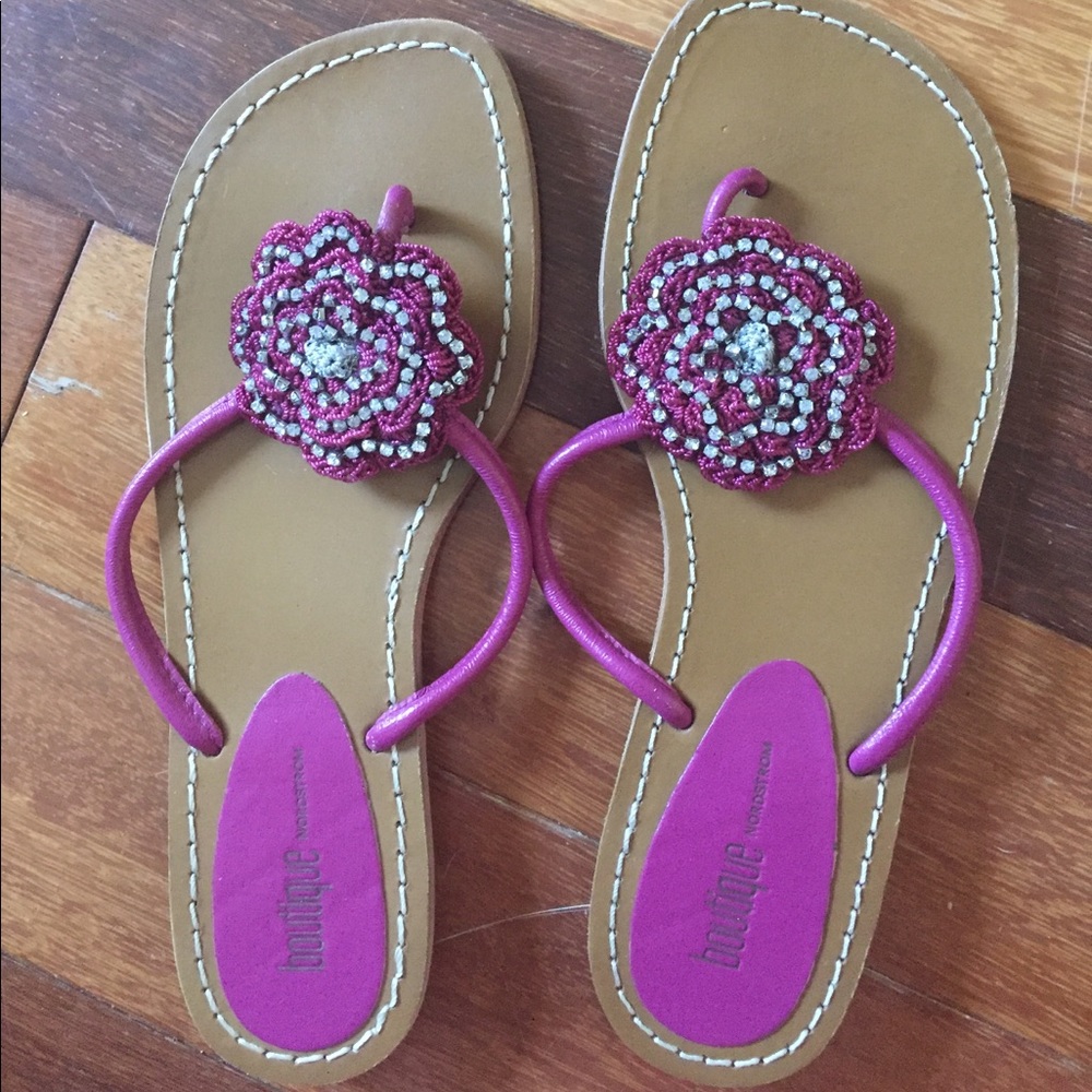 crochet thong sandals