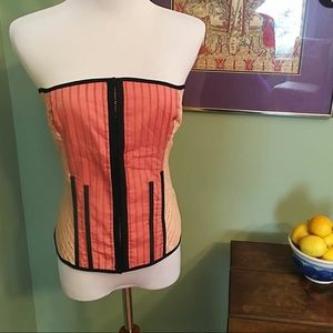 Elevenses for Anthropologie Red & Black Bustier