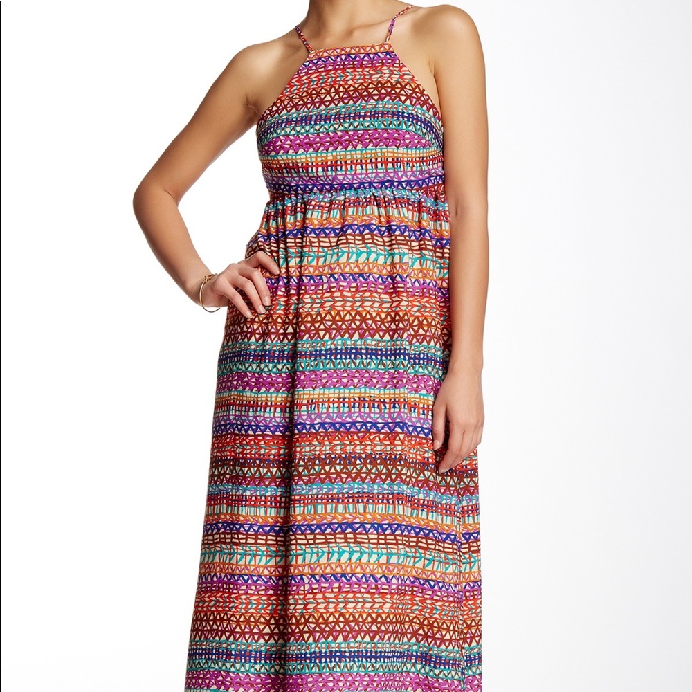 CeCe Multi-Colored Maxi Dress