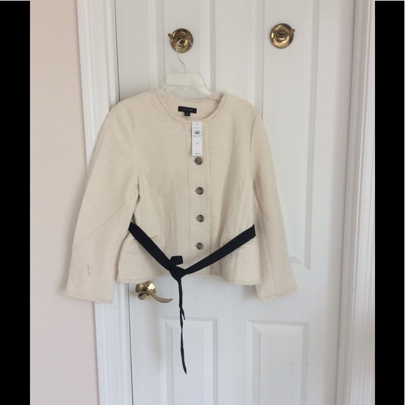 Ann Taylor belted fringe jacket - Picture 5 of 7