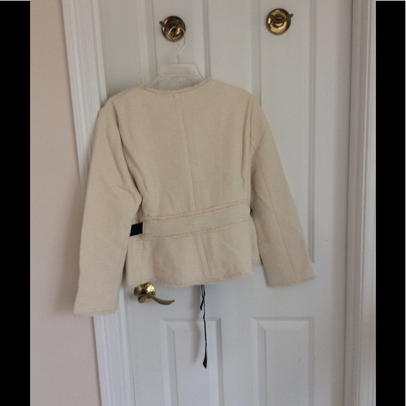 Ann Taylor belted fringe jacket - Picture 6 of 7