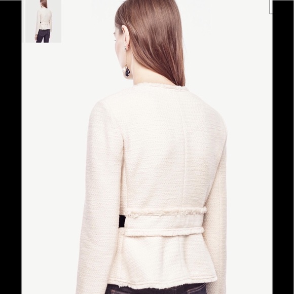 Ann Taylor belted fringe jacket - Picture 3 of 7