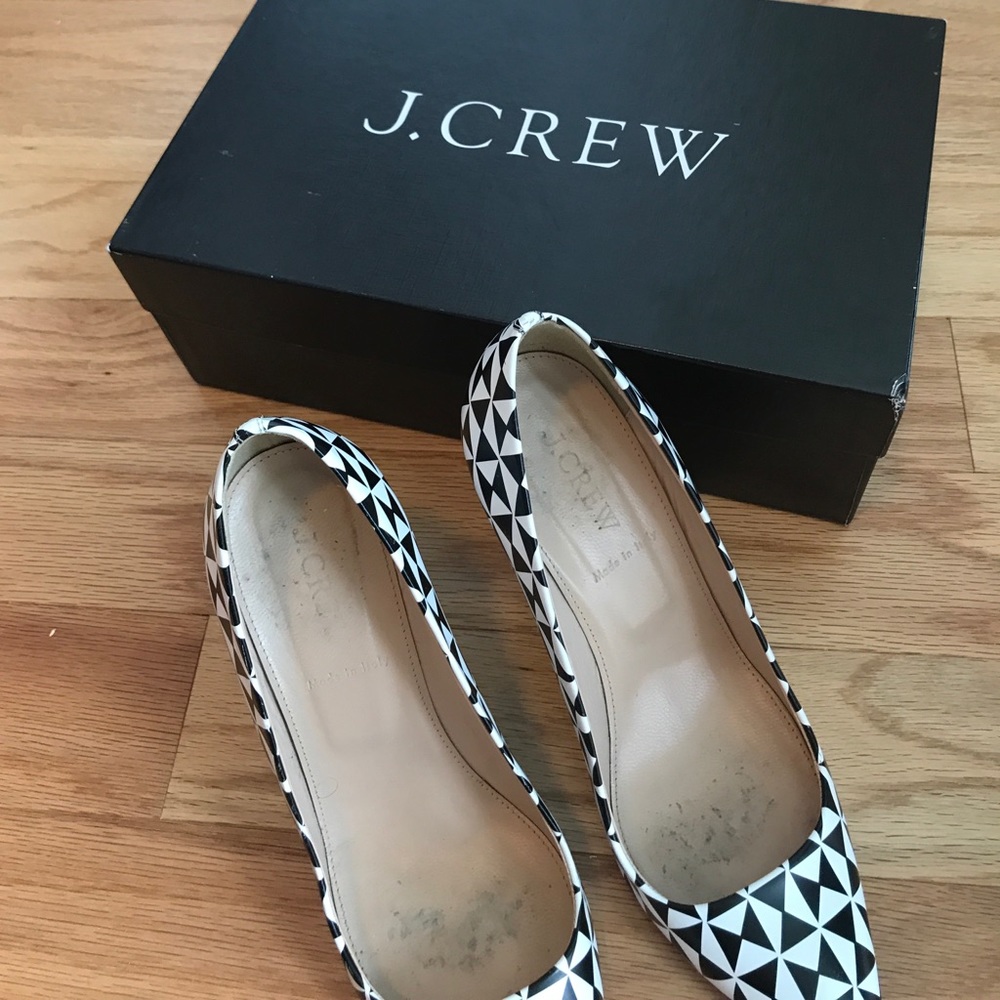 Worn twice gorgeous leather j crew pumps