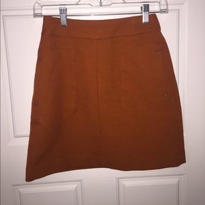 H&M Burnt Orange Mini Skirt // Size 2