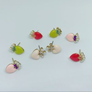 4 new pierced pushback earrings for only $20