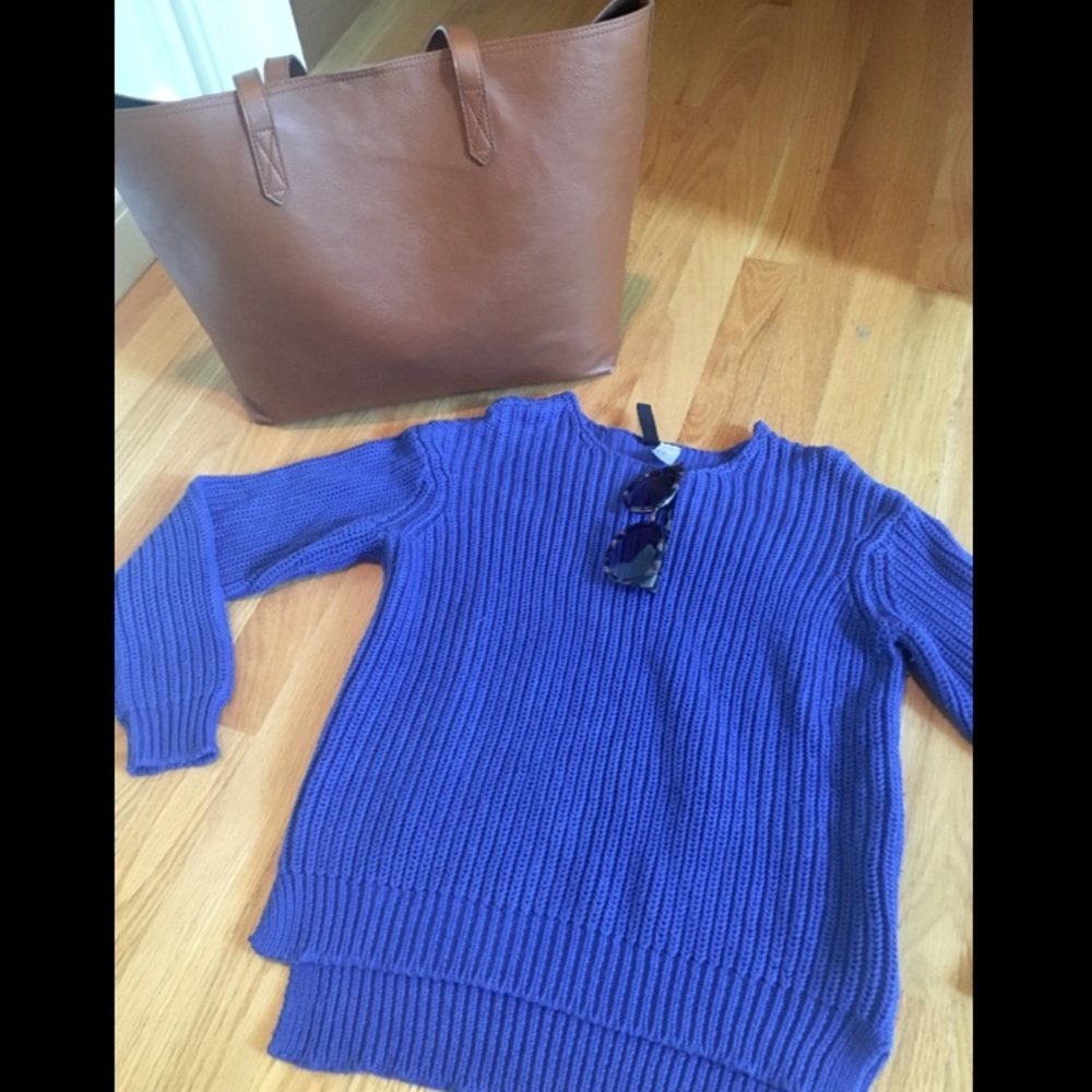 H&M Blue Thick Knit Sweater