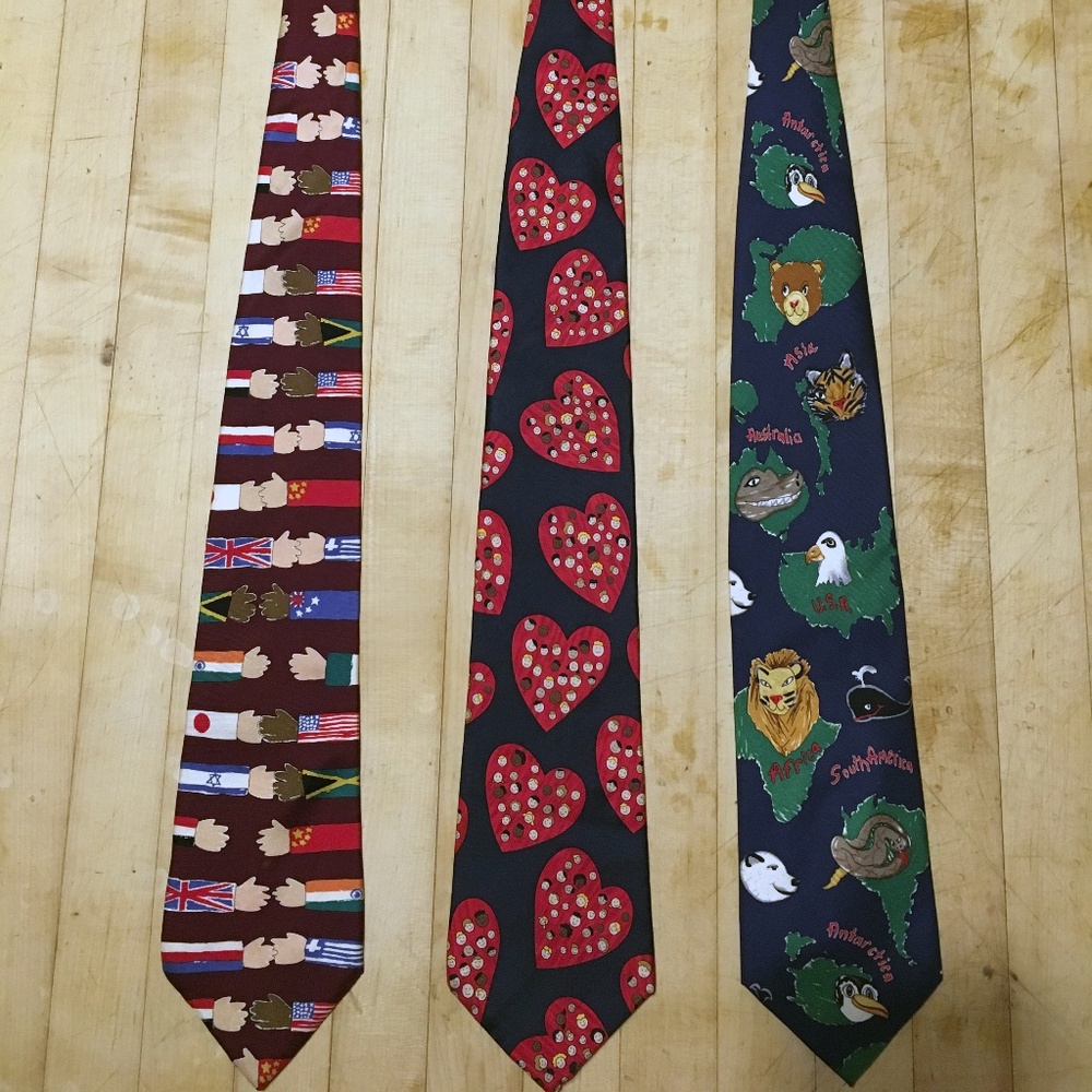 SAVE THE CHILDREN:  3 - Collector Neckties