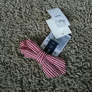 NWT Gap Kids Red White Gingham Bow Tie