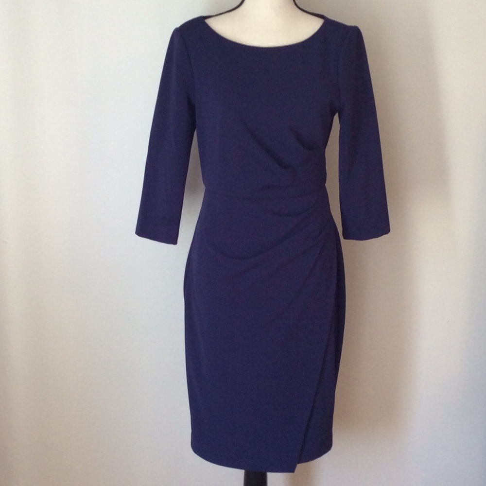 Badgley Mischka Navy Blue Dress