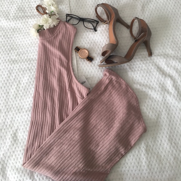 Knee-length Form Fitting Dress in Rose NWT - Picture 1 of 3