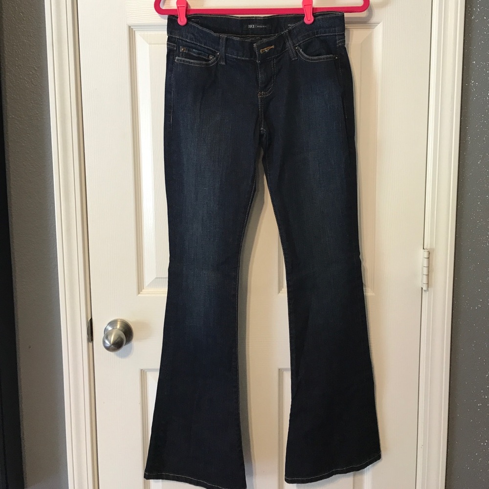 Dark wash BKE "Reserve" flare leg jeans