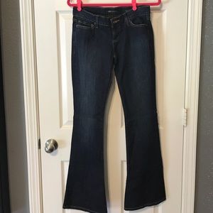 Dark wash BKE "Reserve" flare leg jeans