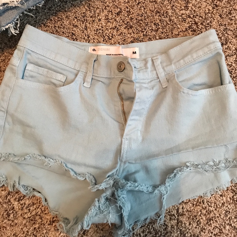 Light blue shorts
