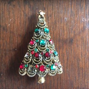 Vintage Christmas Tree Brooch