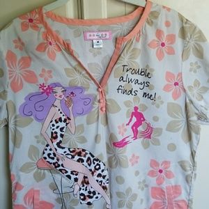 Koi medium scrub top