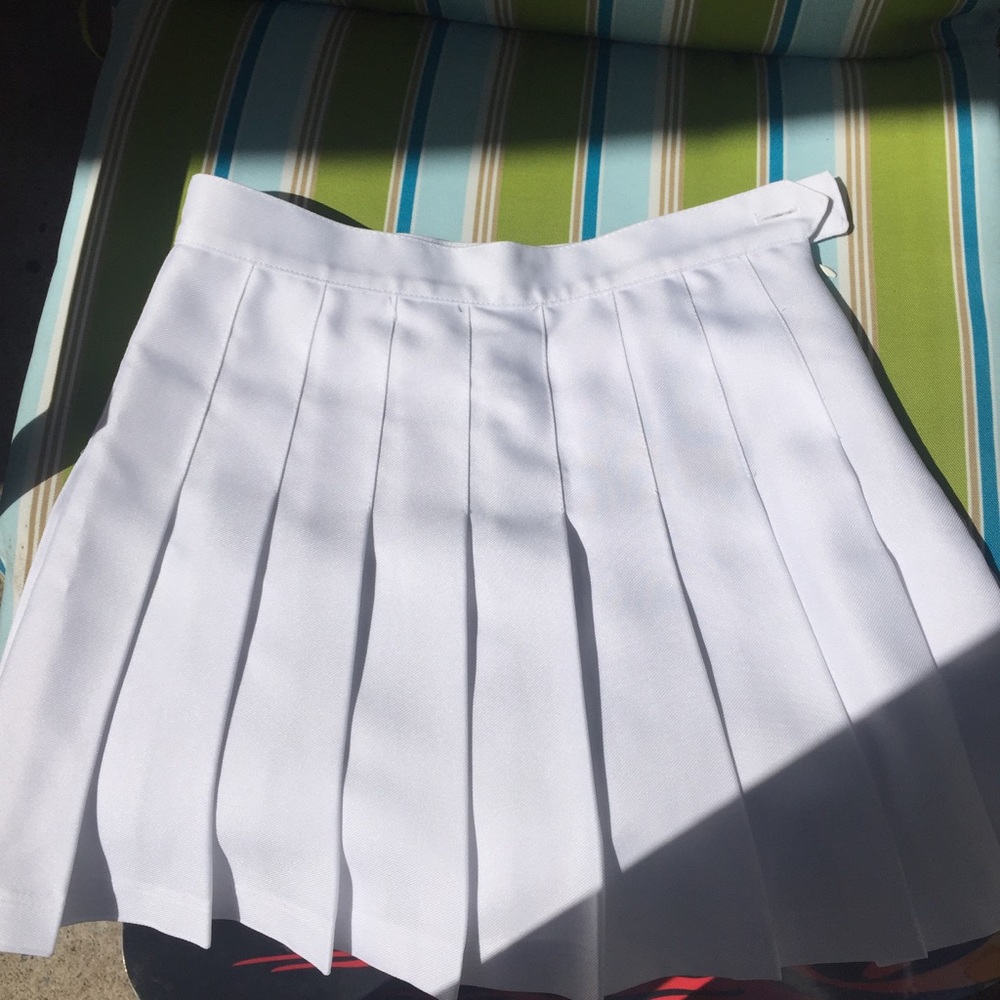 White American Apparel Tennis Skirt