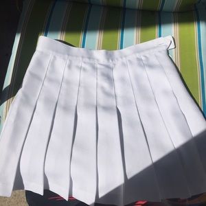 White American Apparel Tennis Skirt