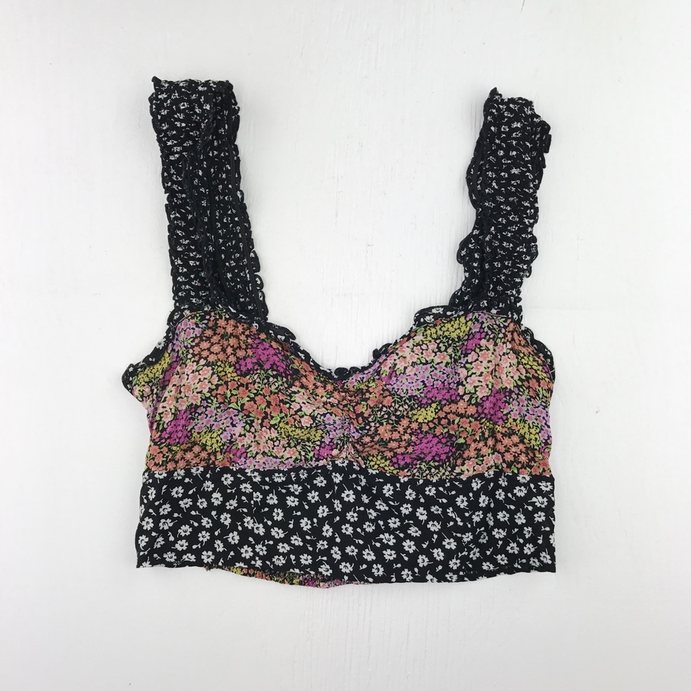 Free People intimates floral bralette size small