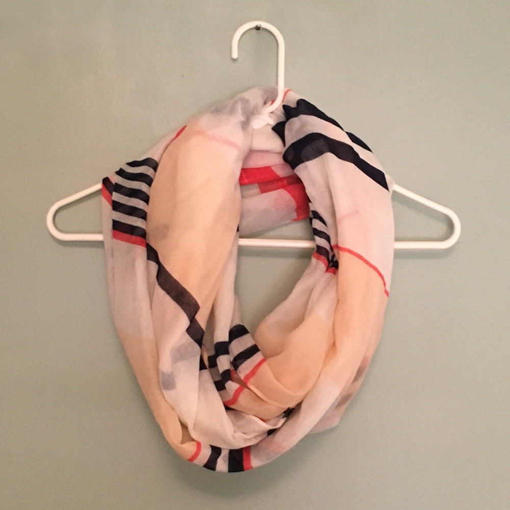 Striped Infinity Scarf NWT