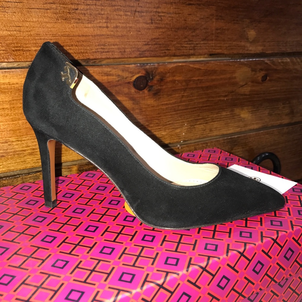 Tory Burch "Elizabeth Black  Royal Suede"