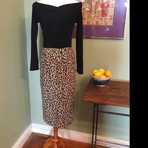 J.Crew Leopard Print Pencil Skirt