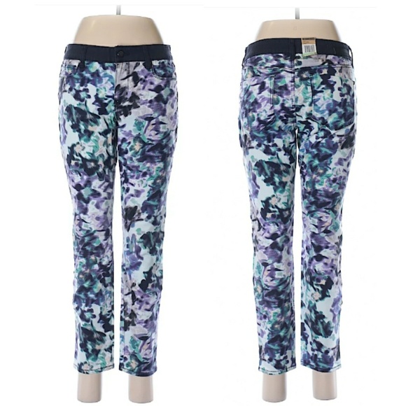 DKNY Floral Skinny Jeans - Picture 1 of 3