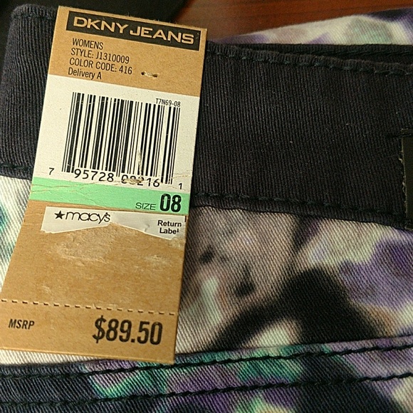 DKNY Floral Skinny Jeans - Picture 2 of 3
