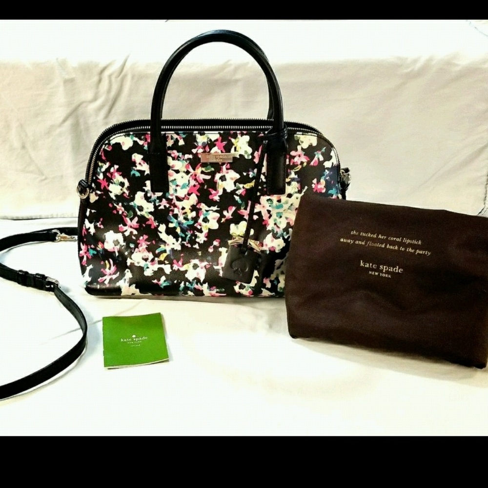 Kate spade shoulder bag with care card/dust bag