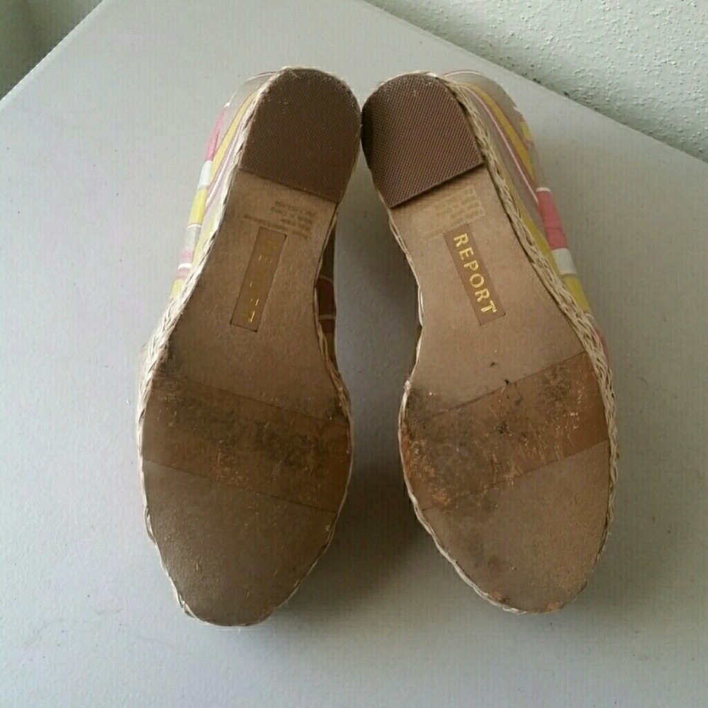 REPORT Striped Peeptoe Wedges "Goldie" - Picture 7 of 7