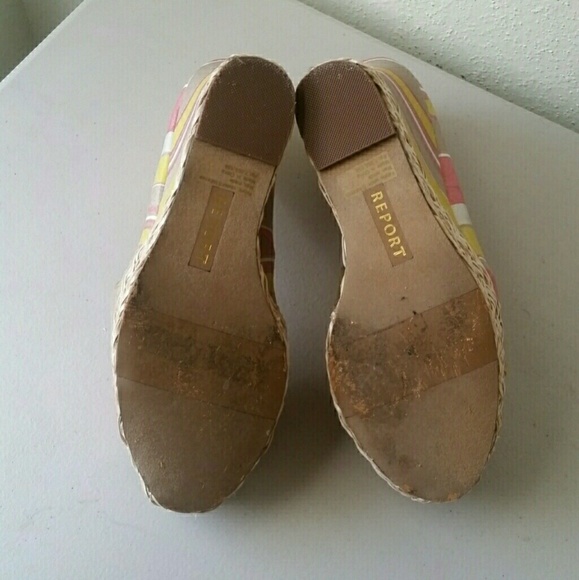 REPORT Striped Peeptoe Wedges "Goldie" - Picture 7 of 7