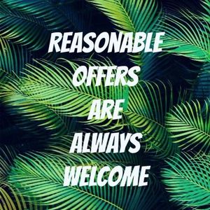 Offers are always welcome!!