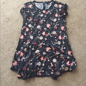 Torrid Multi Floral Print Challis Tee Dress