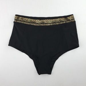 High waisted swim bottoms size large