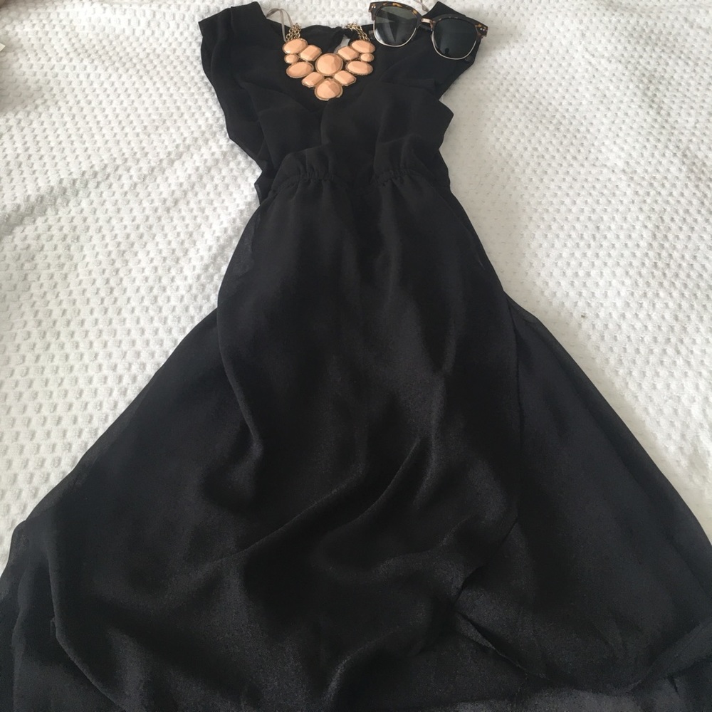 Forever 21 Black High-low Dress